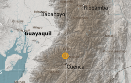 La magnitud del sismo fue de 5.4 con epicentro en Azogues.
