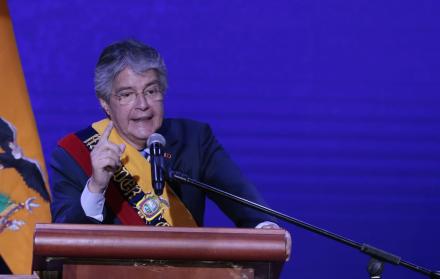 Guillermo Lasso, presidente de Ecuador, en su informe a la nación del 24 de mayo de 2023.