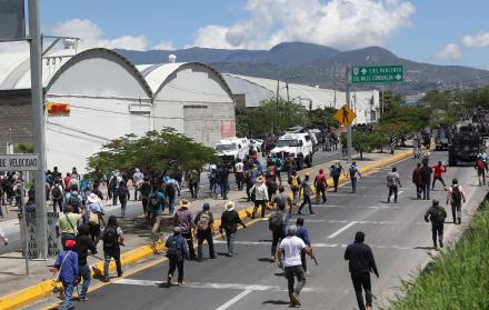 Protestas en sur de México (10854290)