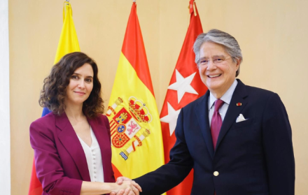 Lasso se reúne con la presidenta de la Comunidad de Madrid.