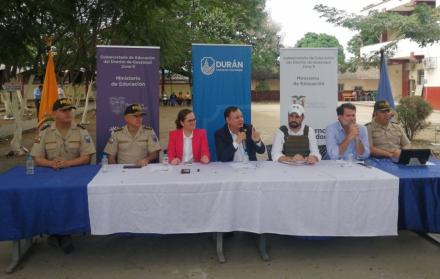 Intervención en escuelas de Durán