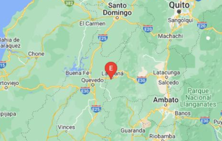 Un temblor de magnitud 3,6 se registra en una zona del centro de Ecuador.