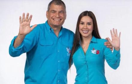 Rafael Correa y Raisa Vulgarín