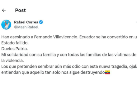 Tuitero. Consciente de que todas las reacciones serían adversas, por primera vez Rafael Correa bloqueó la posibilidad de escribir respuestas en sus tuits.