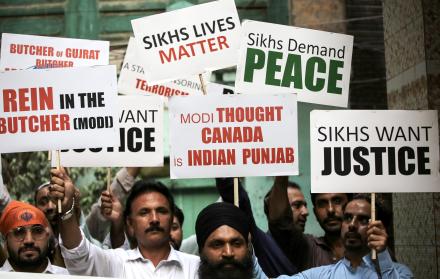 Sikh community protes (11260632)
