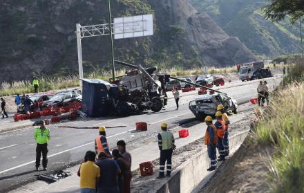 El siniestro ocurrió el pasado mes de mayo, en la Panamericana Norte, cerca del puente de Guayllabamba