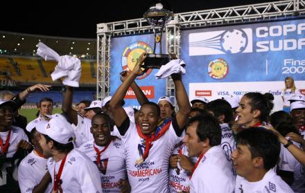 Liga de Quito en el 2009 en el legendario estadio Maracaná cuando se coronó campeón de la Copa Sudamericana.