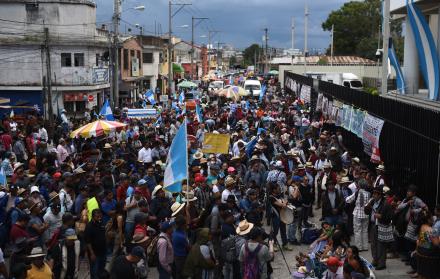 Manifestantes de Guatemala