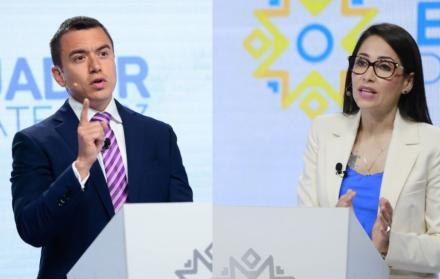 Daniel Noboa y Luisa González, candidatos a la presidencia de Ecuador