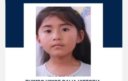 Dalia Chimbo, niña desaparecida