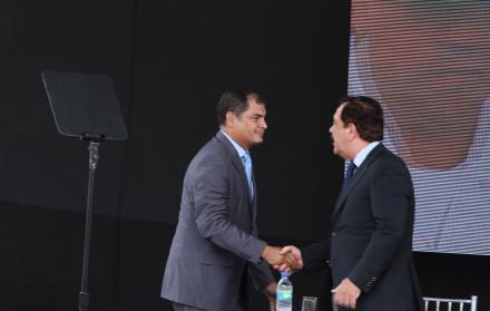 Rafael Correa y Jaime Nebot
