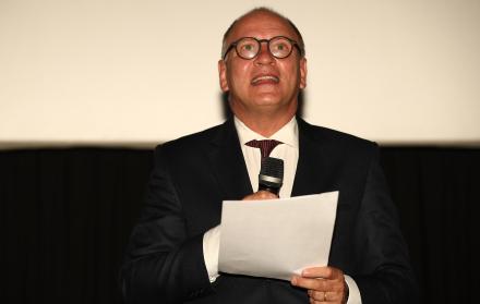 Fotografía de archivo en la que se registró al embajador de la Unión Europea en Ecuador, Charles-Michel Geurts, en Quito (Ecuador).