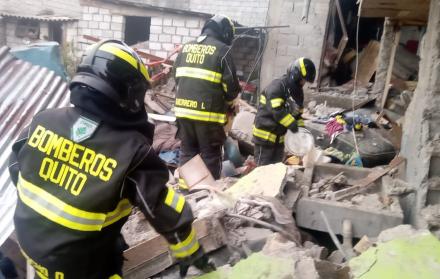 Tras la explosión súbita una vivienda quedó en escombros en La Argelia Alta.