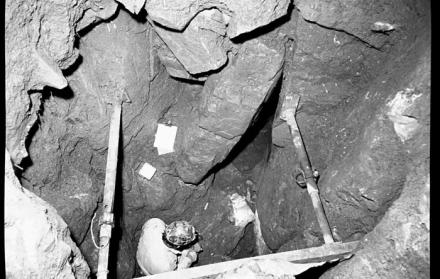 Pozo de los yacimientos de la Edad de Hierro donde se encontraron los restos de la persona con síndrome de Turner