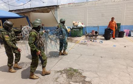 Según los militares, los cables conducían a los diferentes pabellones de la cárcel