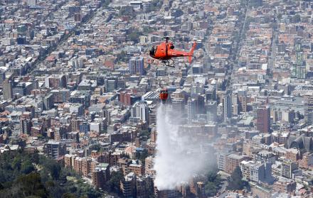 El incendio de los cerros de Bogotá 