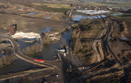 Un pueblo danés, amenazado por un enorme deslizamiento de tierra contaminada