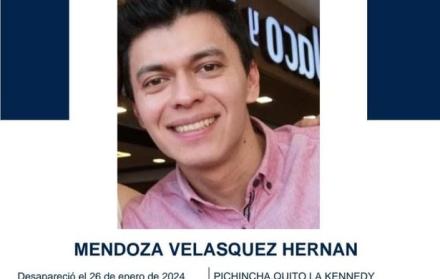 Hernán Mendoza tiene 30 años y fue visto en La Kennedy, en el momento de su desaparición.