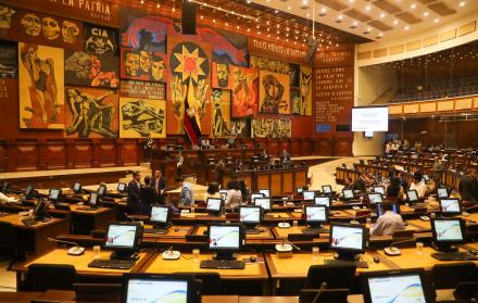 Fotografía de archivo de la Asamblea Nacional (Parlamento) de Ecuador, en Quito (Ecuador).
