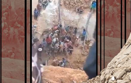 Realizan labores de salvamento en una mina colapsada en Venezuela, con más de 30 fallecidos