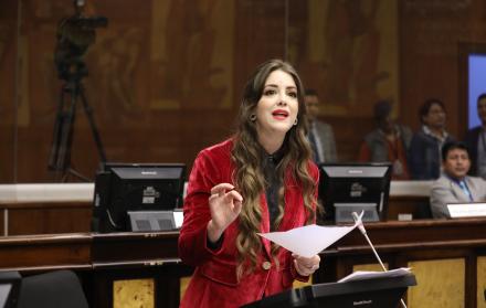 La legisladora correísta Mónica Palacios.