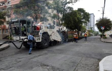 Trabajos calles Quito