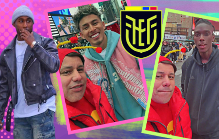 Ronald Mestanza el Chapulín Colorado de Times Square de Nueva York y los Tricolores, Yaboah, Sarmiento y Obando.