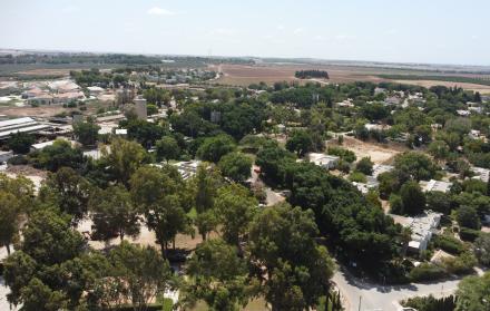 Israel. Una imagen referencial de una colonia agrícola (kibutz).