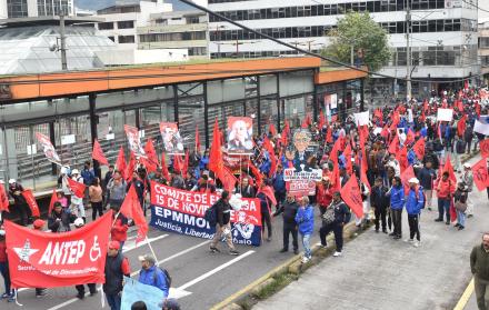 Este miércoles 1 de mayo se realizan las marchas por el Día Internacional del Trabajador en distintas ciudades del Ecuador.