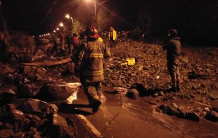 El sector más afectado es Marianza en la vía Cuenca-Molleturo, de la parroquia Sayausí