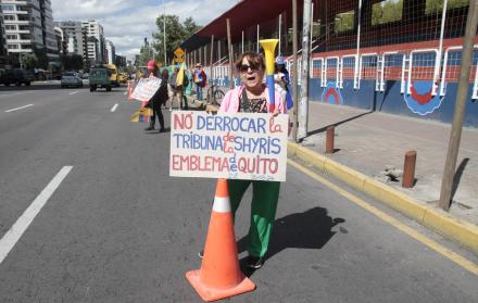 protesta tribuna de los shyris