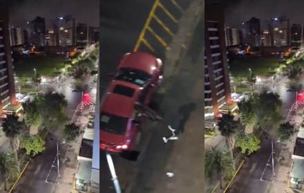 Captura de video. Usuarios en X reportaron el hecho, en horas de la madrugada.