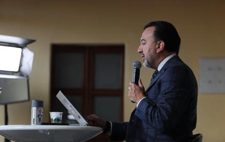 El alcalde Pabel Muñoz se refirió a la propuesta de cantonizar el valle de Tumbaco, durante la reunión del Concejo Metropolitano.