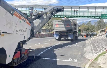 Trabajos av. Velasco Ibarra