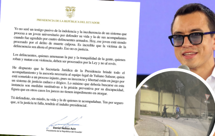 El presidente Daniel Noboa expresó su respaldo a Yuliano Salazar.