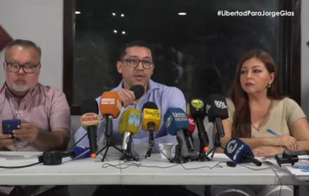 RUEDA DE PRENSA COMITÉ PARA LA LIBERACION DE JORGE GLAS