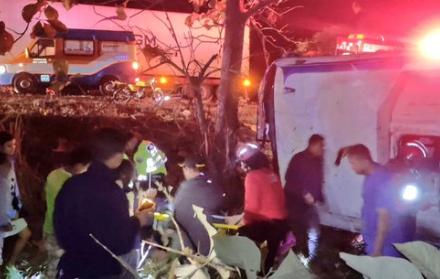 Accidente en la vía Guayaquil Balzar