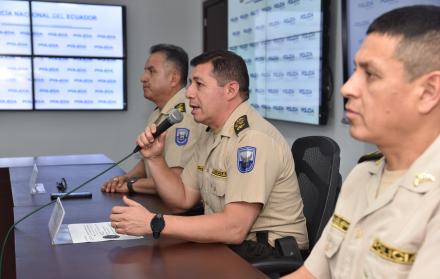 Rueda de prensa de la policía