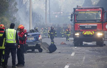 Los vehículos quedaron destruidos tras el siniestro.