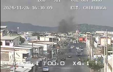 Incendio en el suburbio de Guayaquil