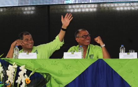 Jorge Glas y Rafael Correa