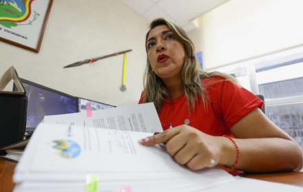 Verónica Cevallos, presidenta de la Junta Parroquial de San Antonio de Pichincha.