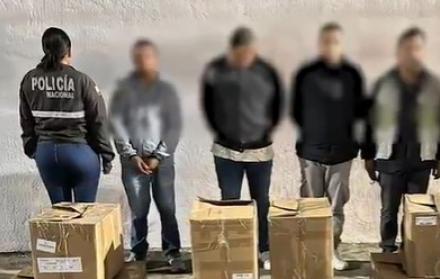 Detenidos droga Quito