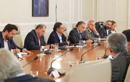 Gustavo Petro televisó un consejo de ministros en la Casa de Nariño.