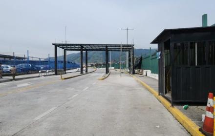 Las obras en uno de los accesos a la terminal de Quitumbe concluyeron.
