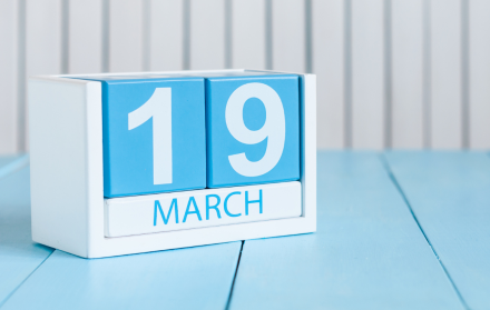 Varias celebraciones tienen lugar el 19 de marzo.