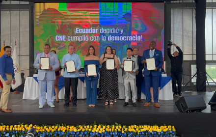 Los seis asambleístas electos por la circunscripción 1 de Guayas recibieron sus credenciales.