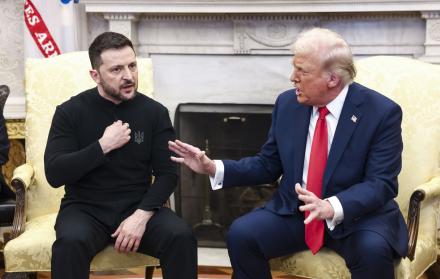 Presidente ucraniano y presidente estadounidense