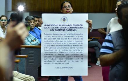Universidad Agraria protesta intervención abr 25 FF