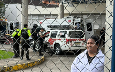En el Hospital de Macas se atendió inicialmente a los menores antes de su traslado a Cuenca.